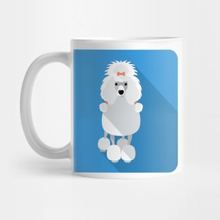 Poodle icon flat design Mug